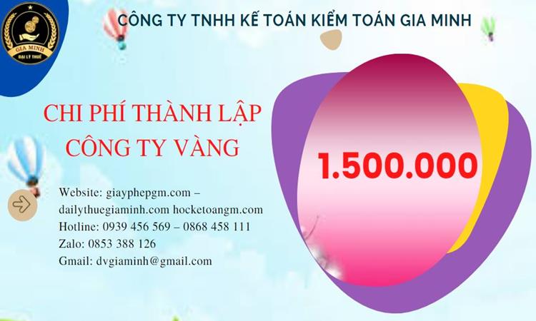 Đăng ký thành lập công ty vàng bạc ở Nghệ An