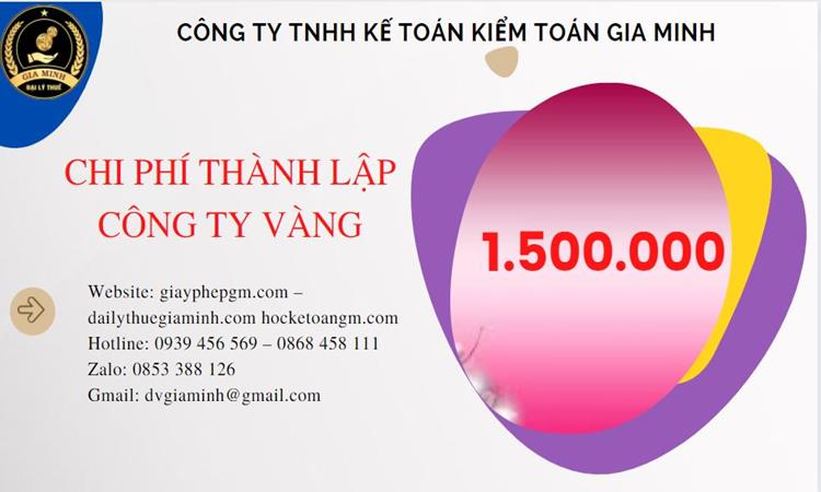 Đăng ký thành lập công ty vàng bạc ở Quận 1