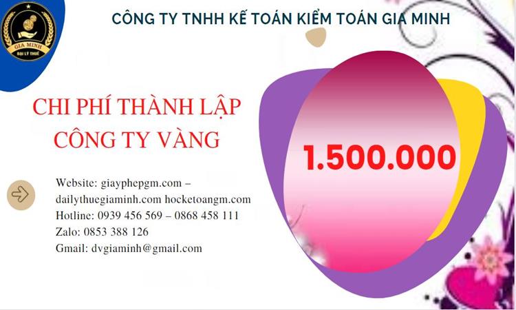 Đăng ký thành lập công ty vàng bạc ở Quận Ba Đình