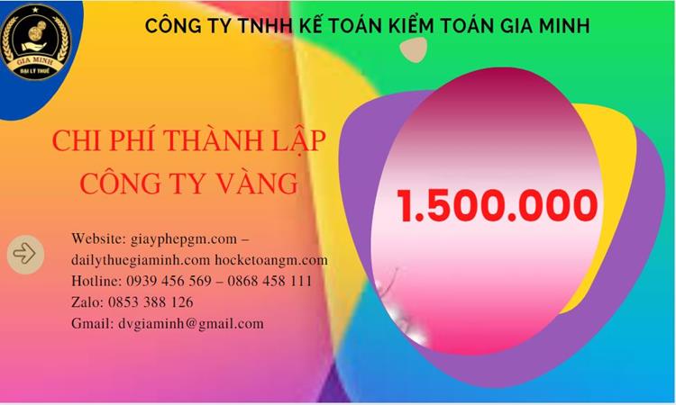 Đăng ký thành lập công ty vàng bạc ở Quận Cái Răng