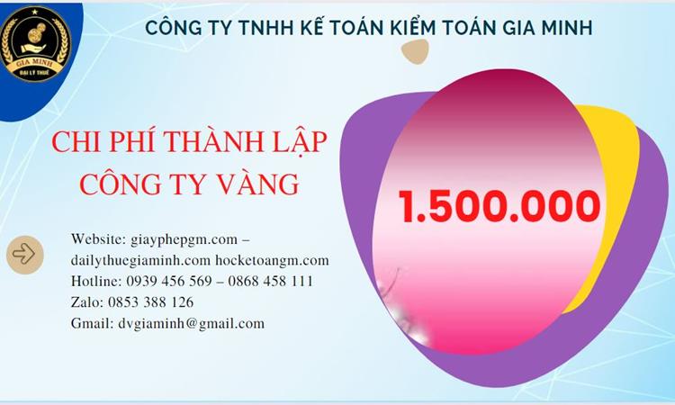 Đăng ký thành lập công ty vàng bạc ở Thành Phố Huế