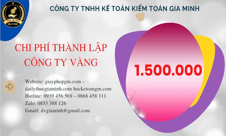 Đăng ký thành lập công ty vàng bạc ở Thị Xã Sơn Tây