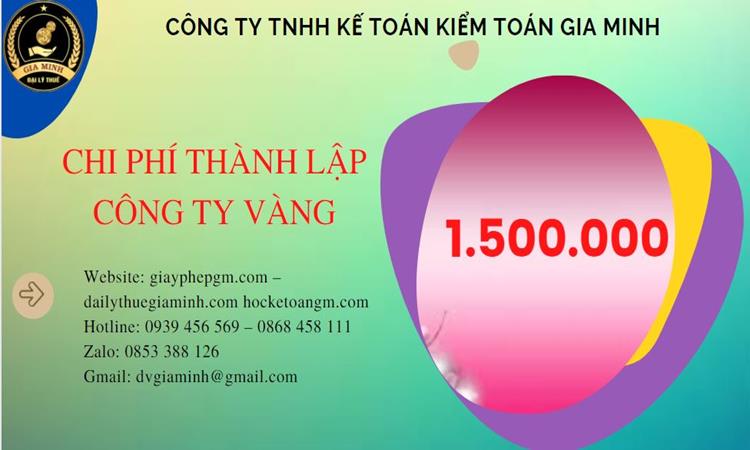 Đăng ký thành lập công ty vàng bạc ở Tuyên Quang
