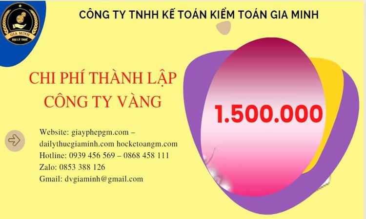Đăng ký thành lập công ty vàng bạc ở Vĩnh Long