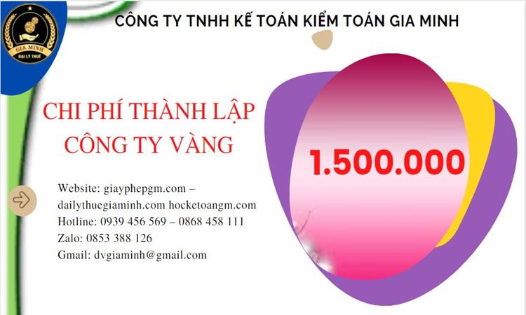 Đăng ký thành lập công ty vàng bạc ở Vĩnh Phúc