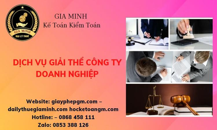 Dịch vụ giải thể công ty doanh nghiệp tại Huyện Bình Lục 