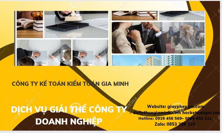 Dịch vụ giải thể công ty doanh nghiệp tại Huyện Cần Giờ