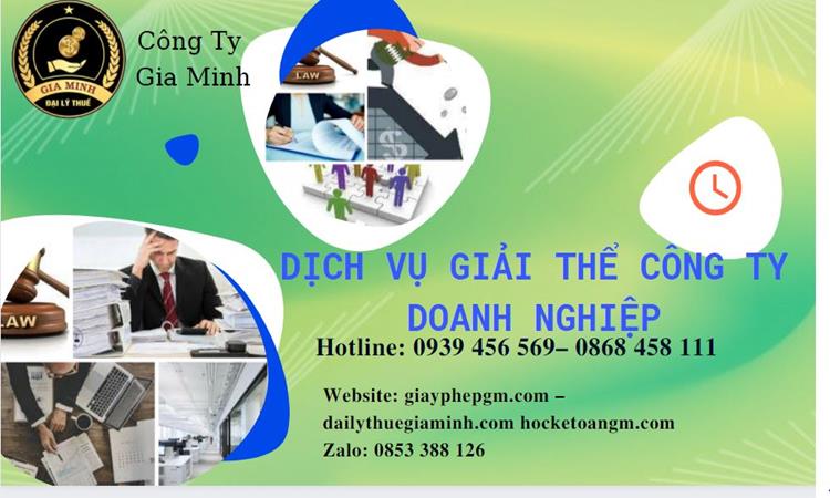Dịch vụ giải thể công ty doanh nghiệp tại Huyện Khoái Châu 