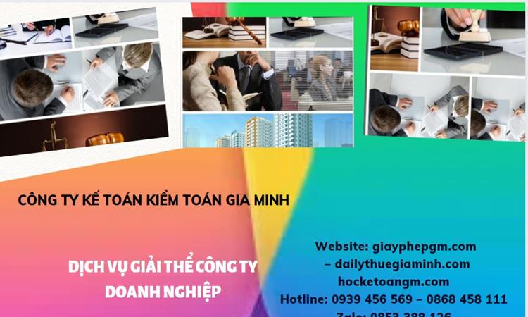 Dịch vụ giải thể công ty doanh nghiệp tại Huyện Kim Bảng 