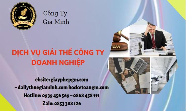 Dịch vụ giải thể công ty doanh nghiệp tại Huyện Kim Động 