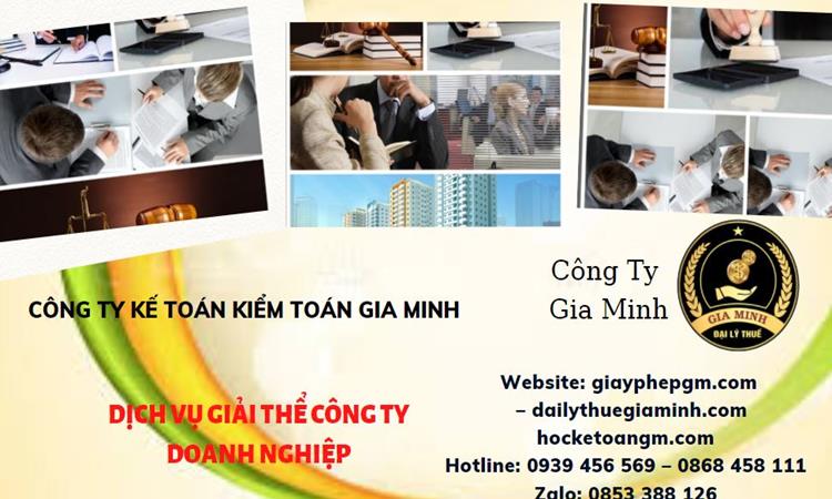 Dịch vụ giải thể công ty doanh nghiệp tại Huyện Nhà Bè