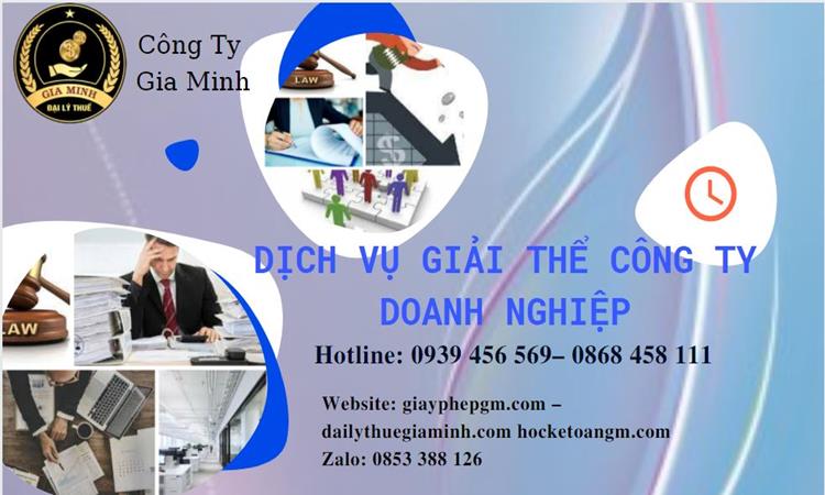 Dịch vụ giải thể công ty doanh nghiệp tại Huyện Phù Cừ 