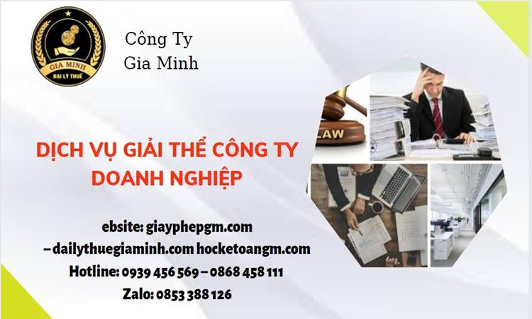 Dịch vụ giải thể công ty doanh nghiệp tại Lào Cai 