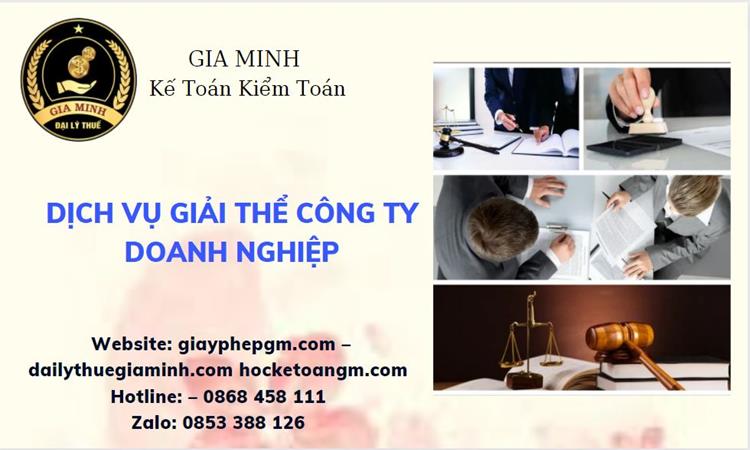 Dịch vụ giải thể công ty doanh nghiệp tại Quận 12