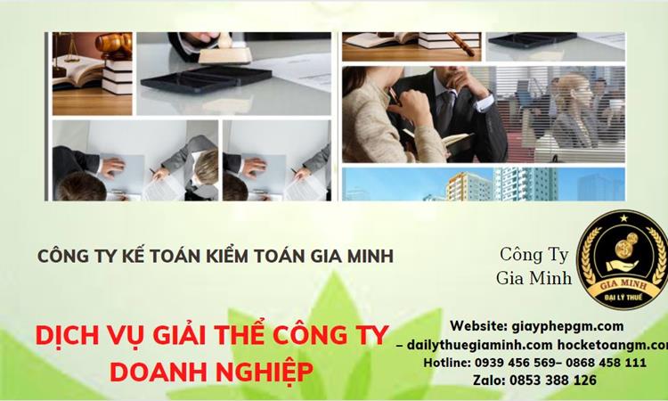 Dịch vụ giải thể công ty doanh nghiệp tại Quận Bình Tân