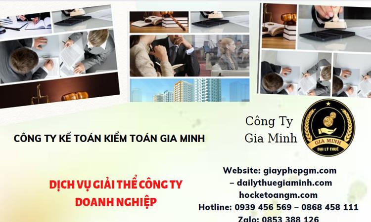 Dịch vụ giải thể công ty doanh nghiệp tại Quận Bình Thạnh
