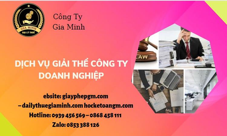 Dịch vụ giải thể công ty doanh nghiệp tại Thành Phố Phủ Lý 