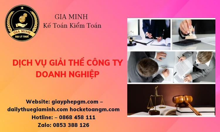 Dịch vụ giải thể công ty doanh nghiệp tại Thị Xã Duy Tiên 