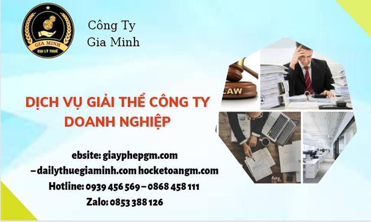 Dịch vụ giải thể công ty doanh nghiệp tại Trà Vinh