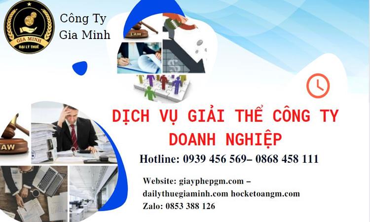 Dịch vụ giải thể công ty doanh nghiệp tại TT Huế 