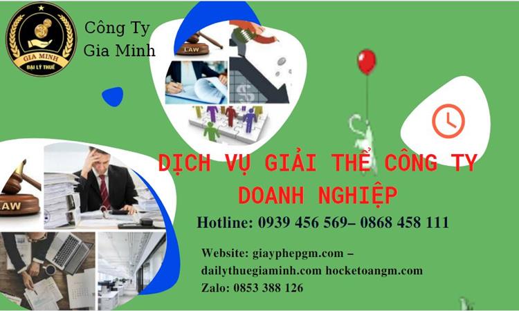 Dịch vụ giải thể công ty doanh nghiệp tại Tuyên Quang 