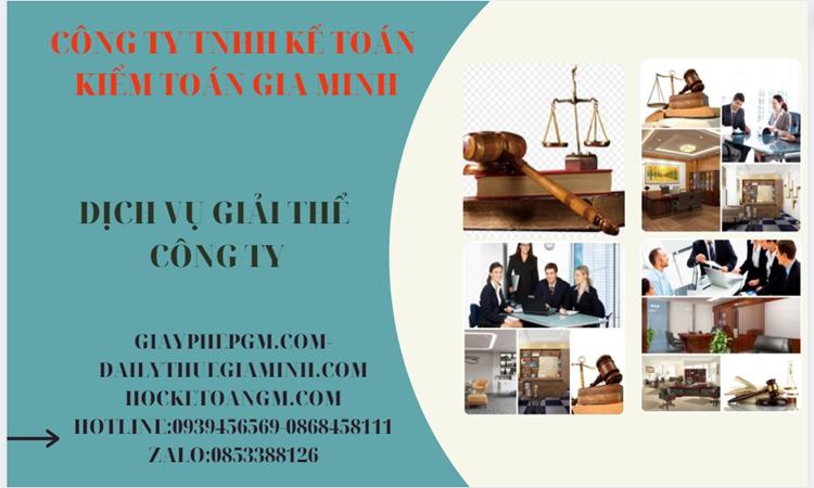 Dịch vụ giải thể công ty tại Hà Tĩnh trọn gói