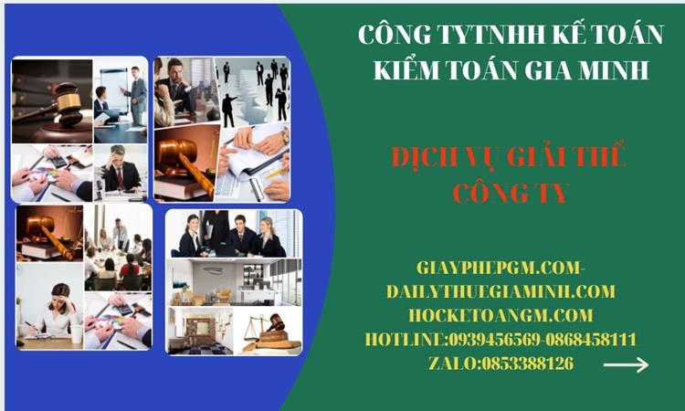 Dịch vụ giải thể công ty tại Hải Dương trọn gói