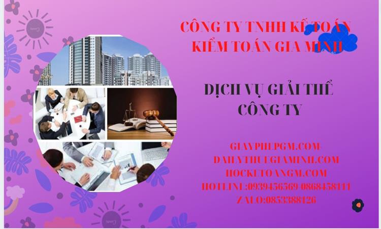 Dịch vụ giải thể công ty tại Hòa Bình trọn gói