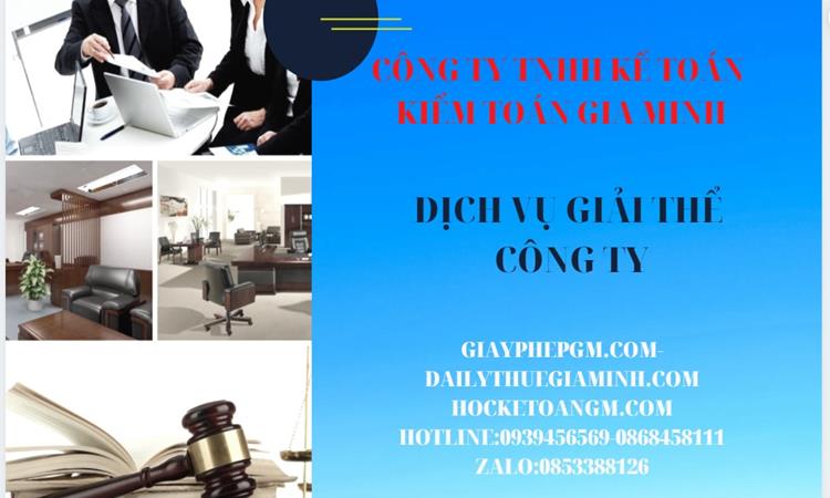 Dịch vụ giải thể công ty tại Lào Cai trọn gói