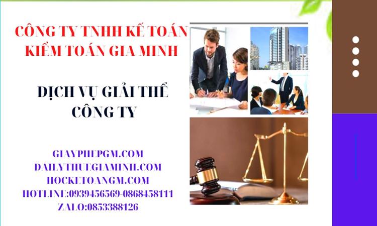 Dịch vụ giải thể công ty tại Quảng Trị trọn gói
