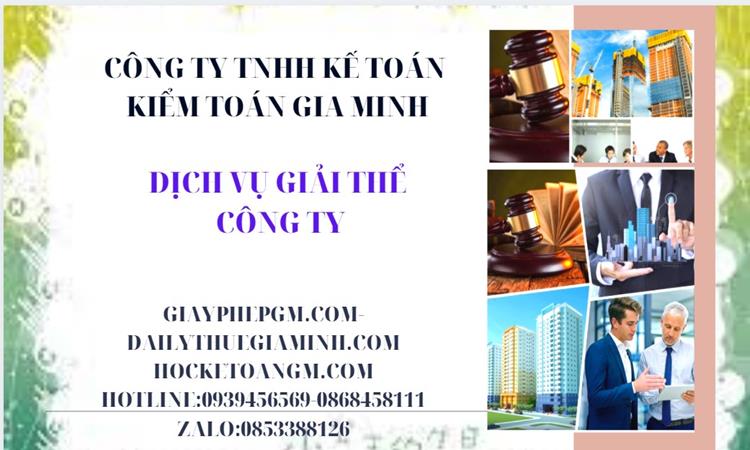 Dịch vụ giải thể công ty tại Sơn La trọn gói