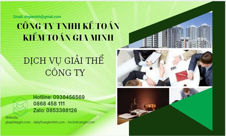 Dịch vụ giải thể công ty tại Thành Phố Hải Phòng trọn gói