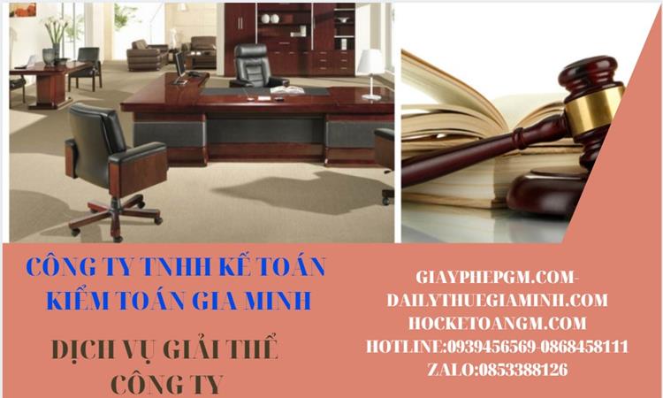 Dịch vụ giải thể công ty tại Thừa Thiên Huế trọn gói