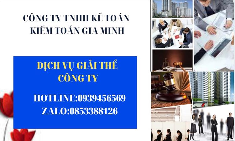 Dịch vụ giải thể công ty tại Vĩnh Long trọn gói