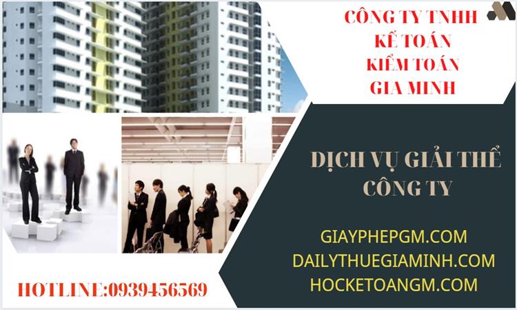 Dịch vụ giải thể công ty tại Vĩnh Phúc trọn gói