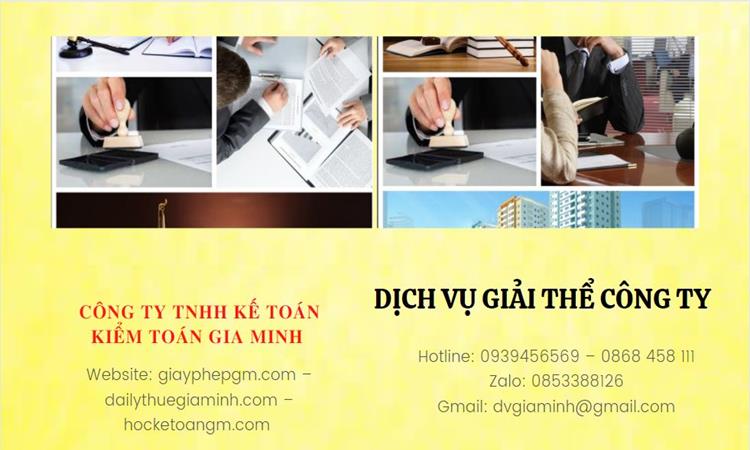 Dịch vụ giải thể công ty tại Bắc Kạn uy tín và trọn gói – Nhanh chóng, chính xác 4 Dịch vụ giải thể công ty trọn gói nhanh gọn tại Bắc Kạn