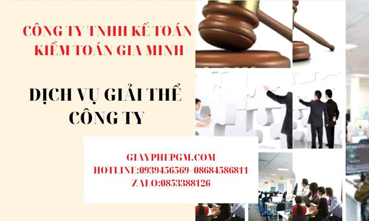 Dịch vụ giải thể công ty trọn gói nhanh gọn tại Thái Nguyên