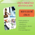 Dịch vụ giải thể công ty uy tín trọn gói tại Thái Nguyên