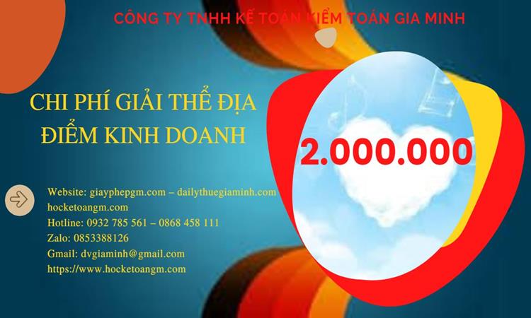 Dịch vụ giải thể địa điểm kinh doanh tại Điện Biên nhanh, giá rẻ