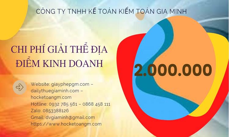 Dịch vụ giải thể địa điểm kinh doanh tại Hòa Bình nhanh, giá rẻ