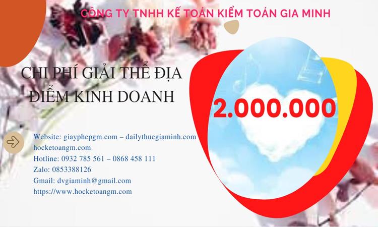 Dịch vụ giải thể địa điểm kinh doanh tại Huyện Bình Lục nhanh, giá rẻ