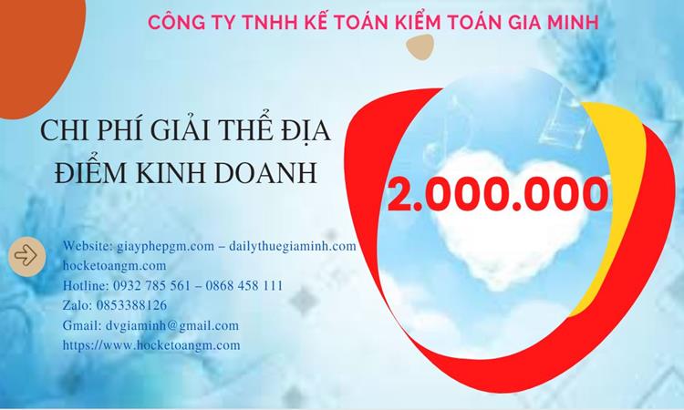 Dịch vụ giải thể địa điểm kinh doanh tại Huyện Phù Cừ nhanh, giá rẻ