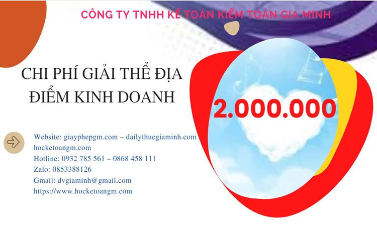 Dịch vụ giải thể địa điểm kinh doanh tại Huyện Tiên Lữ nhanh, giá rẻ