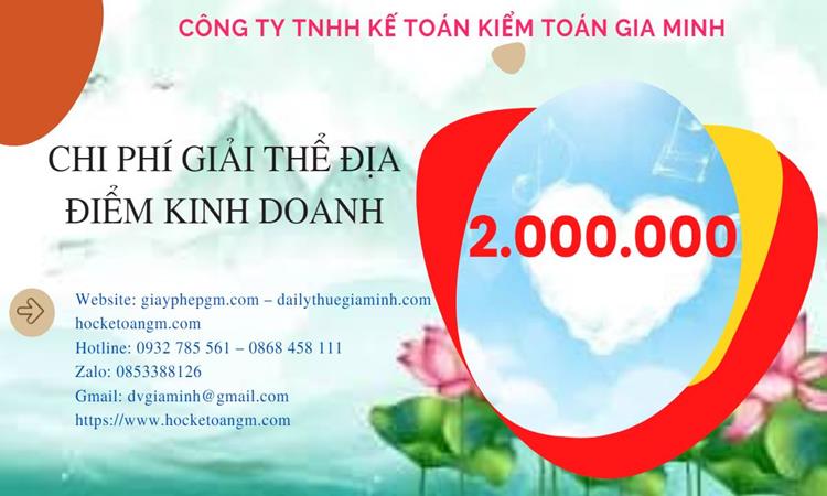 Dịch vụ giải thể địa điểm kinh doanh tại Thị xã Duy Tiên nhanh, giá rẻ