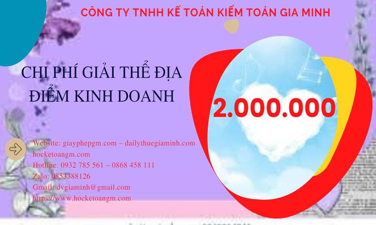 Dịch vụ giải thể địa điểm kinh doanh tại Tuyên Quang nhanh, giá rẻ