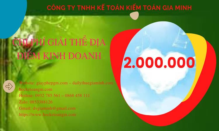 Dịch vụ giải thể địa điểm kinh doanh tại Vĩnh Phúc nhanh, giá rẻ