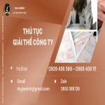 Dịch vụ giải thể công ty trọn gói tại Đồng Tháp