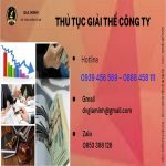 Dịch vụ giải thể công ty trọn gói tại Huyện Bình Lục
