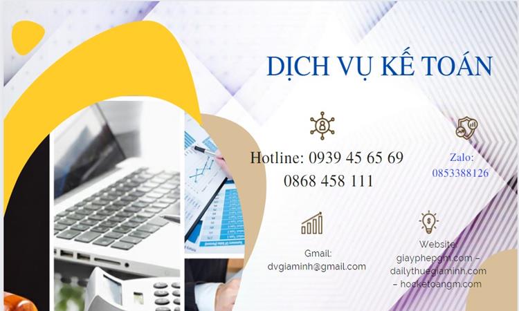 Dịch vụ kế toán Huyện An Lão uy tín