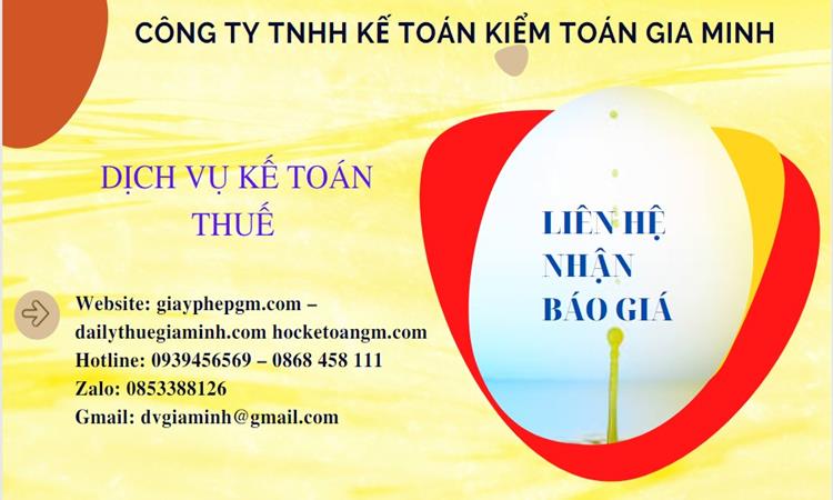 Dịch vụ kế toán thuế Cà Mau